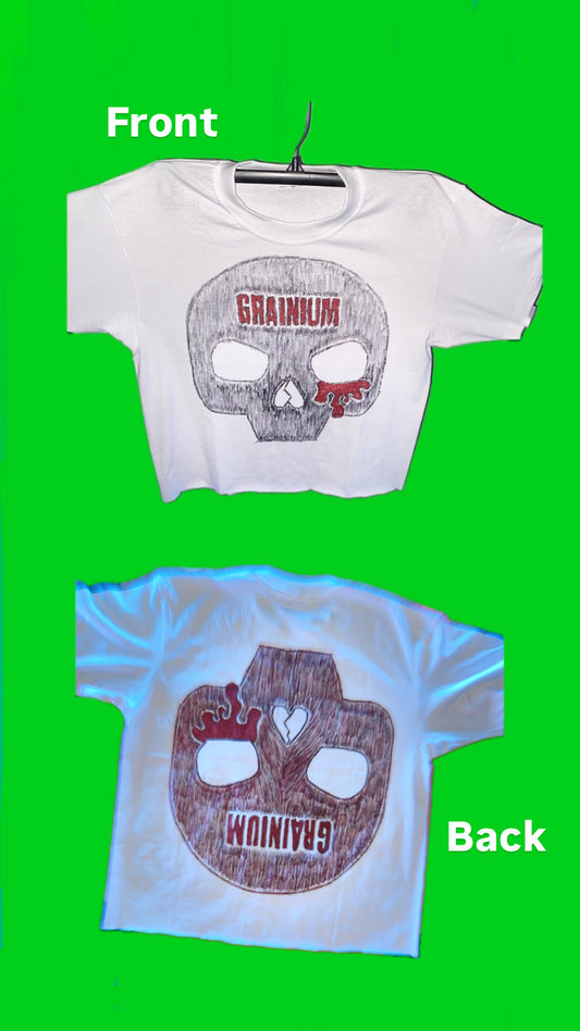 GRAINIUM™ Skull Statement Tee – Box Crop Unisex