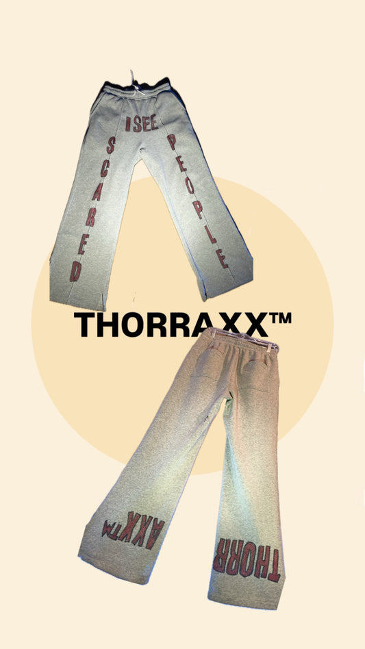 THORRAXX™ “I SEE SCARED PEOPLE” Unisex Wide-Legged Sweatpants